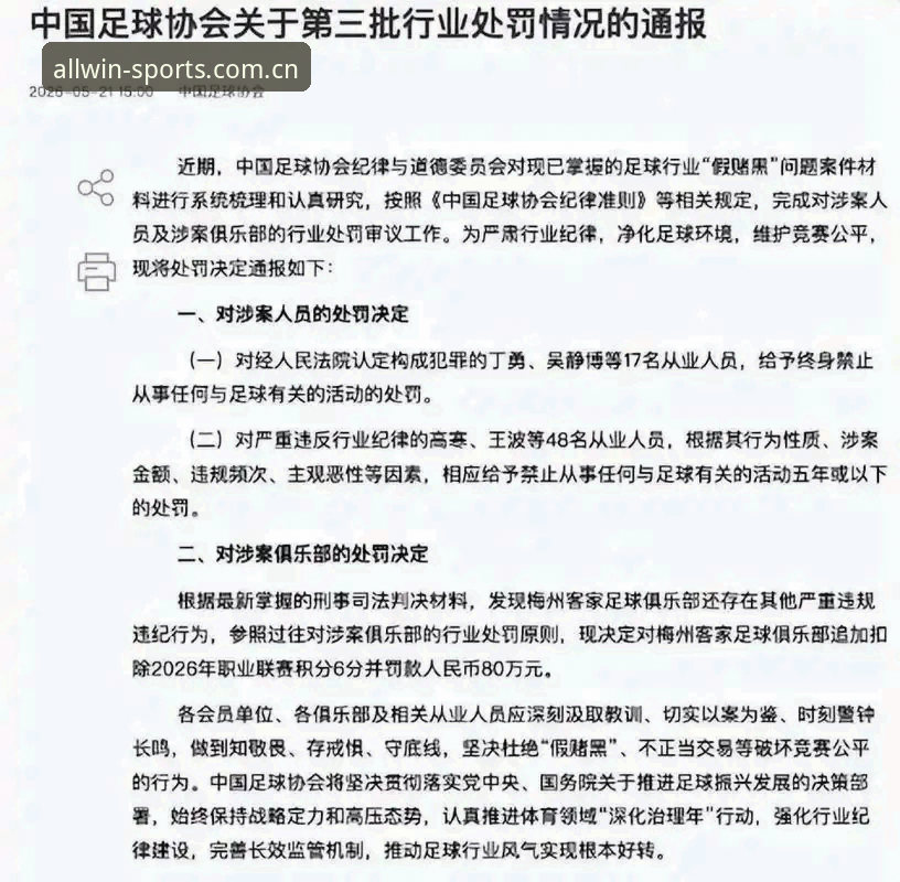 揭秘足坛禁足名单背后的真相：从完美体育365平台看中国足球反腐风暴